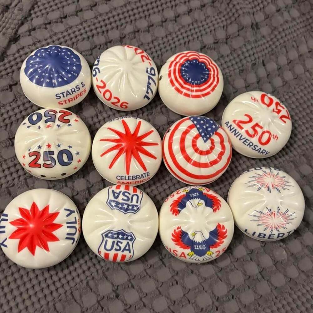 USA 250th Anniversary Patriotic Slow Rising Squishies Set of 11